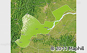 Physical Map of Tangyuan, satellite outside