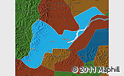 Political Map of Tangyuan, darken