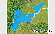 Political Map of Tangyuan, satellite outside