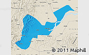 Political Map of Tangyuan, shaded relief outside