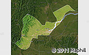 Satellite Map of Tangyuan, darken