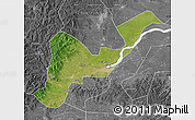 Satellite Map of Tangyuan, desaturated