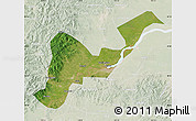 Satellite Map of Tangyuan, lighten