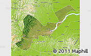 Satellite Map of Tangyuan, physical outside