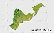 Satellite Map of Tangyuan, single color outside