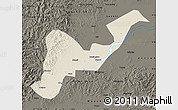 Shaded Relief Map of Tangyuan, darken