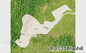 Shaded Relief Map of Tangyuan, satellite outside