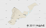 Shaded Relief Map of Tangyuan, single color outside