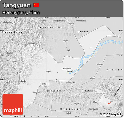 Silver Style Map of Tangyuan