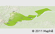 Physical Panoramic Map of Tangyuan, lighten