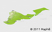 Physical Panoramic Map of Tangyuan, single color outside