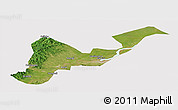 Satellite Panoramic Map of Tangyuan, cropped outside