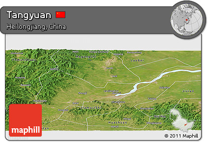 Satellite Panoramic Map of Tangyuan