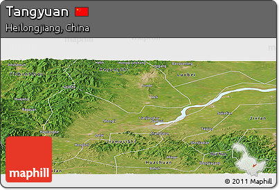 Satellite Panoramic Map of Tangyuan