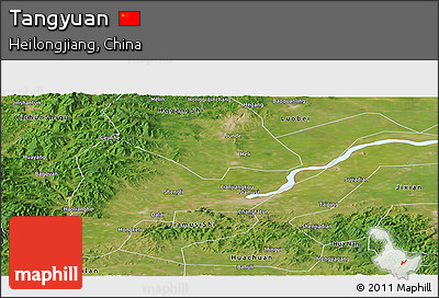 Satellite Panoramic Map of Tangyuan
