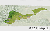 Satellite Panoramic Map of Tangyuan, lighten