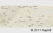 Shaded Relief Panoramic Map of Tangyuan