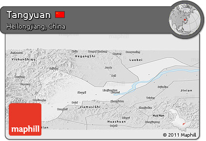 Silver Style Panoramic Map of Tangyuan