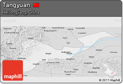 Silver Style Panoramic Map of Tangyuan