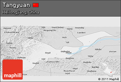 Silver Style Panoramic Map of Tangyuan