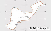 Classic Style Simple Map of Tangyuan, cropped outside