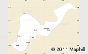 Classic Style Simple Map of Tangyuan, single color outside