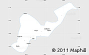 Silver Style Simple Map of Tangyuan, single color outside