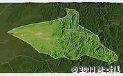Satellite 3D Map of Tieli, darken