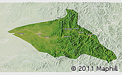 Satellite 3D Map of Tieli, lighten