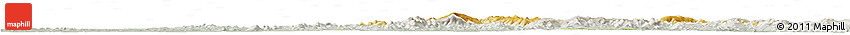 Physical Horizon Map of Tieli, lighten, semi-desaturated