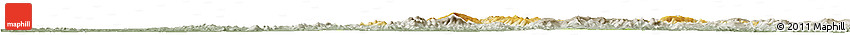 Physical Horizon Map of Tieli, semi-desaturated