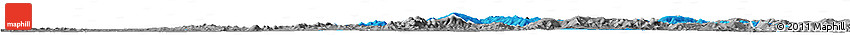 Political Horizon Map of Tieli, desaturated