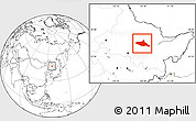 Blank Location Map of Tieli