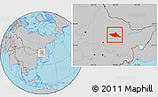 Gray Location Map of Tieli