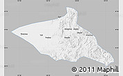 Gray Map of Tieli, single color outside