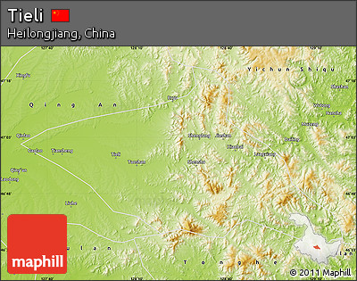 Physical Map of Tieli