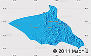 Political Map of Tieli, cropped outside