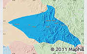 Political Map of Tieli, lighten