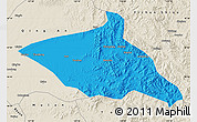 Political Map of Tieli, shaded relief outside