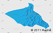 Political Map of Tieli, single color outside