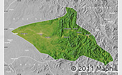 Satellite Map of Tieli, lighten, desaturated