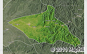 Satellite Map of Tieli, semi-desaturated