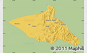 Savanna Style Map of Tieli, single color outside