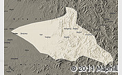 Shaded Relief Map of Tieli, darken