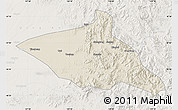 Shaded Relief Map of Tieli, lighten