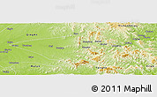 Physical Panoramic Map of Tieli