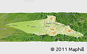 Physical Panoramic Map of Tieli, satellite outside
