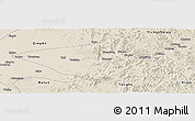Shaded Relief Panoramic Map of Tieli