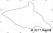 Blank Simple Map of Tieli, cropped outside, no labels