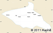 Classic Style Simple Map of Tieli, single color outside